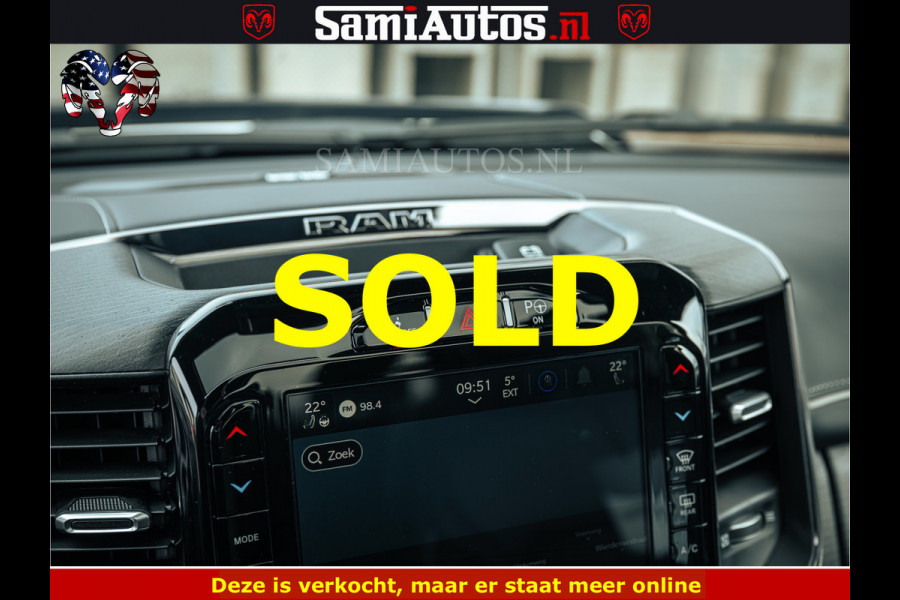 Dodge Ram BLACK BEAST HULK 5.7 V8 | HUD | WIDE BODY | BOM VOL | CREW CAB DUBBELE CABINE | 5 PERSOONS | MEGA DIKKE LIMITED BLACK ON BLACK | ZO GOED ALS NIEUW |