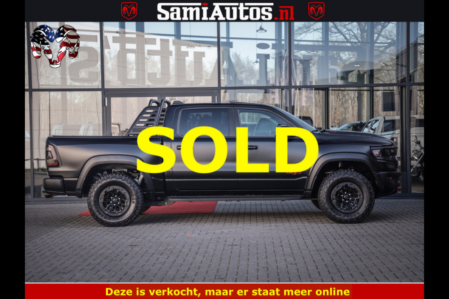 Dodge Ram 1500 TRX 6.2 4X4 | FULL PPF WRAP | HELLCAT | DIGI CLUSTER | RAMBAR | BEADLOCK WHEELS | PANORAMA | HEADUP | 360CAM | 12'' MULTIMEDIA | CARBON PACK | 3500KG | ZEER EXCLUSIEF