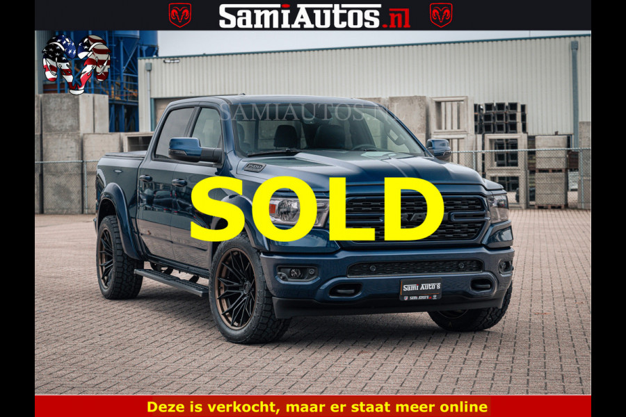 Dodge Ram SPORT | 5.7 V8 4x4 HEMI | PANORAMA DAK | GROOTSCHEM 12 INCH | LPG | Patriot Blue CREW CAB | DUBBELE CABINE | 5 PERSOONS | DC | VOORRAAD NR 2557 - 3328