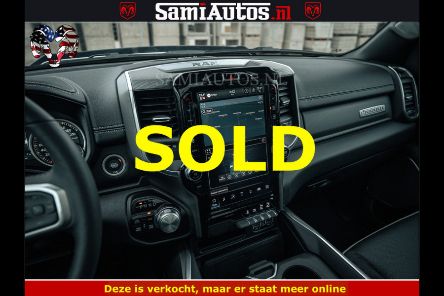 Dodge Ram V8 5.7 402PK | LARAMIE SPORT | Krachtige Hemi | Panorama Dak | 12' Scherm | LPG | Comfortabele Dubbele Cabine met Royale 5 Zitplaatsen | NIEUW EN BPM vrij | Nu Leverbaar uit Voorraad | Nr 2528 - 1276 |
