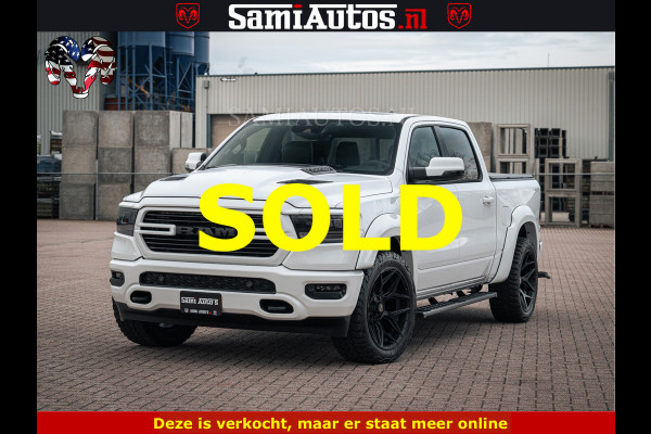 Dodge Ram V8 5.7 402PK | LARAMIE SPORT | Krachtige Hemi | Panorama Dak | 12' Scherm | LPG | Comfortabele Dubbele Cabine met Royale 5 Zitplaatsen | NIEUW EN BPM vrij | Nu Leverbaar uit Voorraad | Nr 2528 - 1276 |