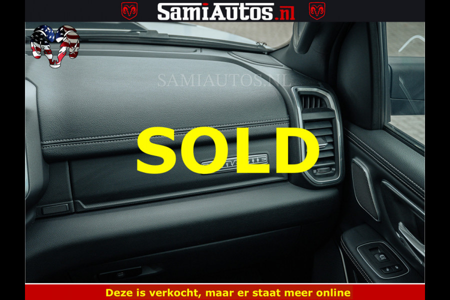 Dodge Ram V8 5.7 402PK | LARAMIE SPORT | Krachtige Hemi | Panorama Dak | 12' Scherm | LPG | Comfortabele Dubbele Cabine met Royale 5 Zitplaatsen | NIEUW EN BPM vrij | Nu Leverbaar uit Voorraad | Nr 2528 - 1276 |