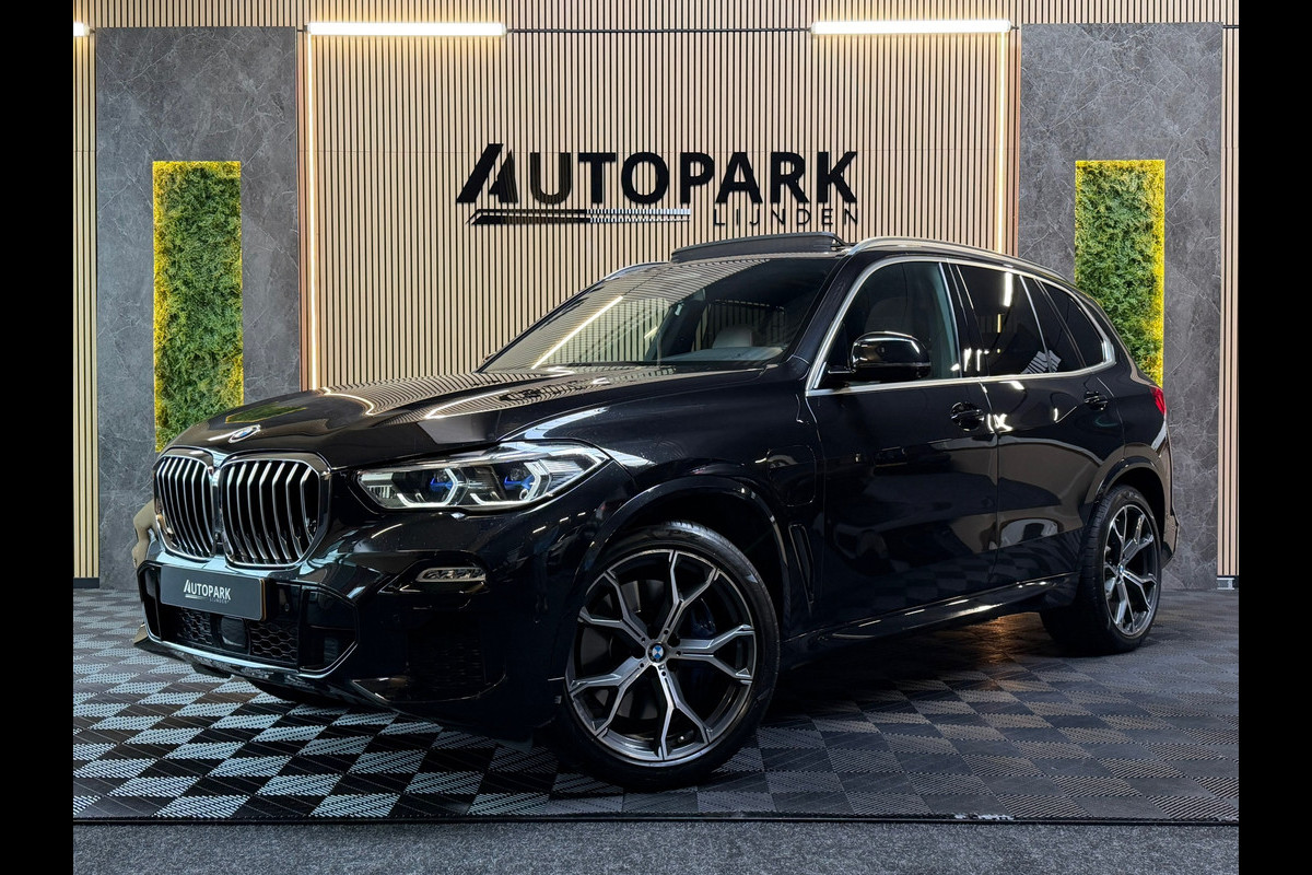 BMW X5 Verkocht XDrive45e High Executive M-SPORT|BTW|PANO|HuD|H&K|360CAM|KEYLESS|AUTOPILOT|DEALER ONDERHOUDEN|SFEERVERLICHTING|