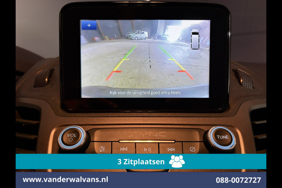 Ford Transit Connect 1.5 EcoBlue 120pk L2H1 Euro6 Airco | 3-Zits | Camera | Navigatie | Apple Carplay Stoelverwarming, Verwarmde voorruit, Parkeersensoren, Bijrijdersbank, 1500kg trekvermogen