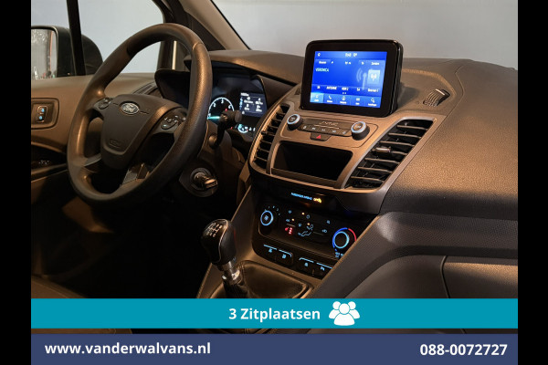 Ford Transit Connect 1.5 EcoBlue 120pk L2H1 Euro6 Airco | 3-Zits | Camera | Navigatie | Apple Carplay Stoelverwarming, Verwarmde voorruit, Parkeersensoren, Bijrijdersbank, 1500kg trekvermogen