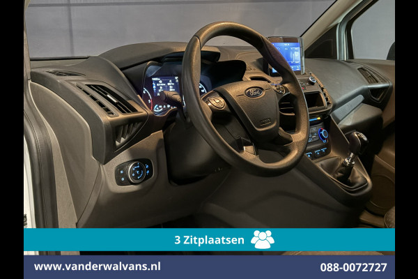 Ford Transit Connect 1.5 EcoBlue 120pk L2H1 Euro6 Airco | 3-Zits | Camera | Navigatie | Apple Carplay Stoelverwarming, Verwarmde voorruit, Parkeersensoren, Bijrijdersbank, 1500kg trekvermogen