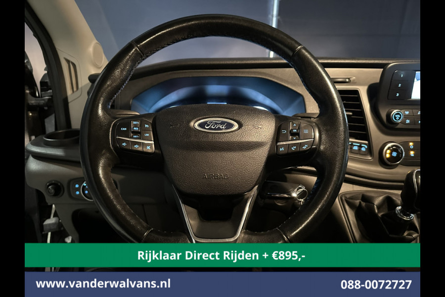 Ford Transit 2.0 TDCI 185pk L4H3 Dubbele Cabine Euro6 *Rijklaar* Airco | 6-Zits | Camera | Cruisecontrol Parkeersensoren, 2800kg trekvermogen