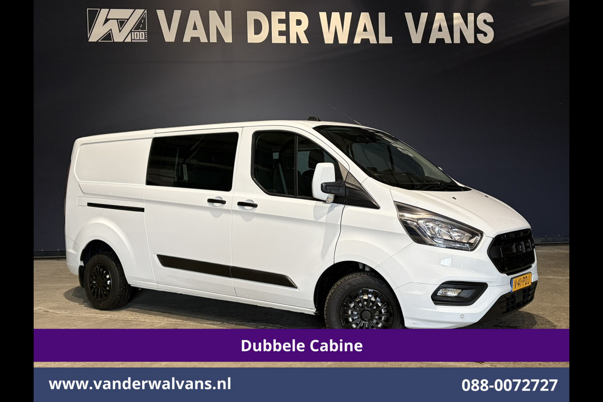 Ford Transit Custom 2.0 TDCI 131pk L2H1 Dubbele Cabine Euro6 Airco | 6-Zits | Navigatie | LED | Apple Carplay | Cruisecontrol Android Auto, Parkeersensoren, Achterklep, 2800kg trekvermogen