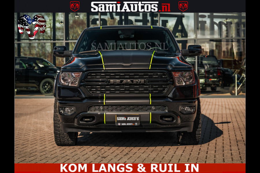 Dodge Ram SPORT | 5.7 V8 4x4 HEMI | PANORAMA DAK | GROOTSCHERM 12 INCH | LPG | Diamond Black Pearl | CREW CAB | DUBBELE CABINE | 5 PERSOONS | DC | VOORRAAD NR 2554 - 6048