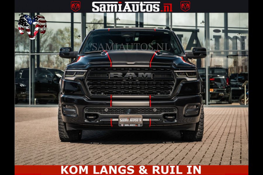 Dodge Ram HULK Pack | Limited Night H.O 540HP 706Nm | Massage + Full Option | De Meest Luxe en Volle Pick-Up in zijn Klasse | Hulk Pack is Comfortabele Dubbele Cabine met Royale 5 Zitplaatsen | BPM vrij | Nu Leverbaar uit Voorraad | Voorraad Nr 2353 - 5412