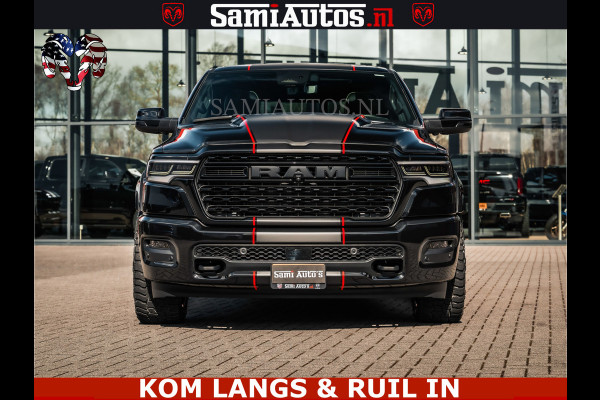 Dodge Ram HULK Pack | Limited Night H.O 540HP 706Nm | Massage + Full Option | De Meest Luxe en Volle Pick-Up in zijn Klasse | Hulk Pack is Comfortabele Dubbele Cabine met Royale 5 Zitplaatsen | BPM vrij | Nu Leverbaar uit Voorraad | Voorraad Nr 2353 - 5412