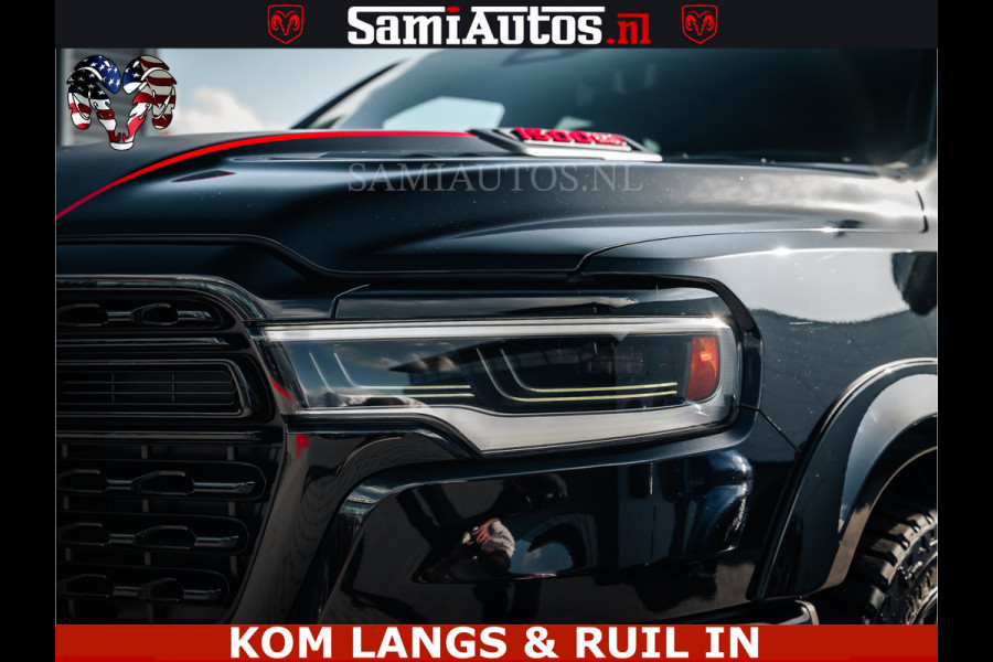 Dodge Ram HULK Pack | Limited Night H.O 540HP 706Nm | Massage + Full Option | De Meest Luxe en Volle Pick-Up in zijn Klasse | Hulk Pack is Comfortabele Dubbele Cabine met Royale 5 Zitplaatsen | BPM vrij | Nu Leverbaar uit Voorraad | Voorraad Nr 2353 - 5412