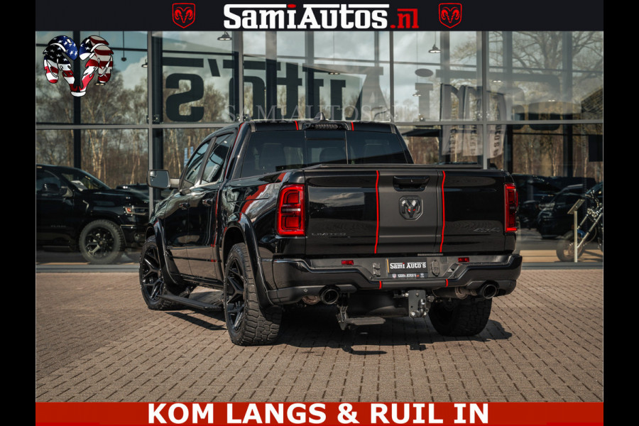 Dodge Ram HULK Pack | Limited Night H.O 540HP 706Nm | Massage + Full Option | De Meest Luxe en Volle Pick-Up in zijn Klasse | Hulk Pack is Comfortabele Dubbele Cabine met Royale 5 Zitplaatsen | BPM vrij | Nu Leverbaar uit Voorraad | Voorraad Nr 2353 - 5412