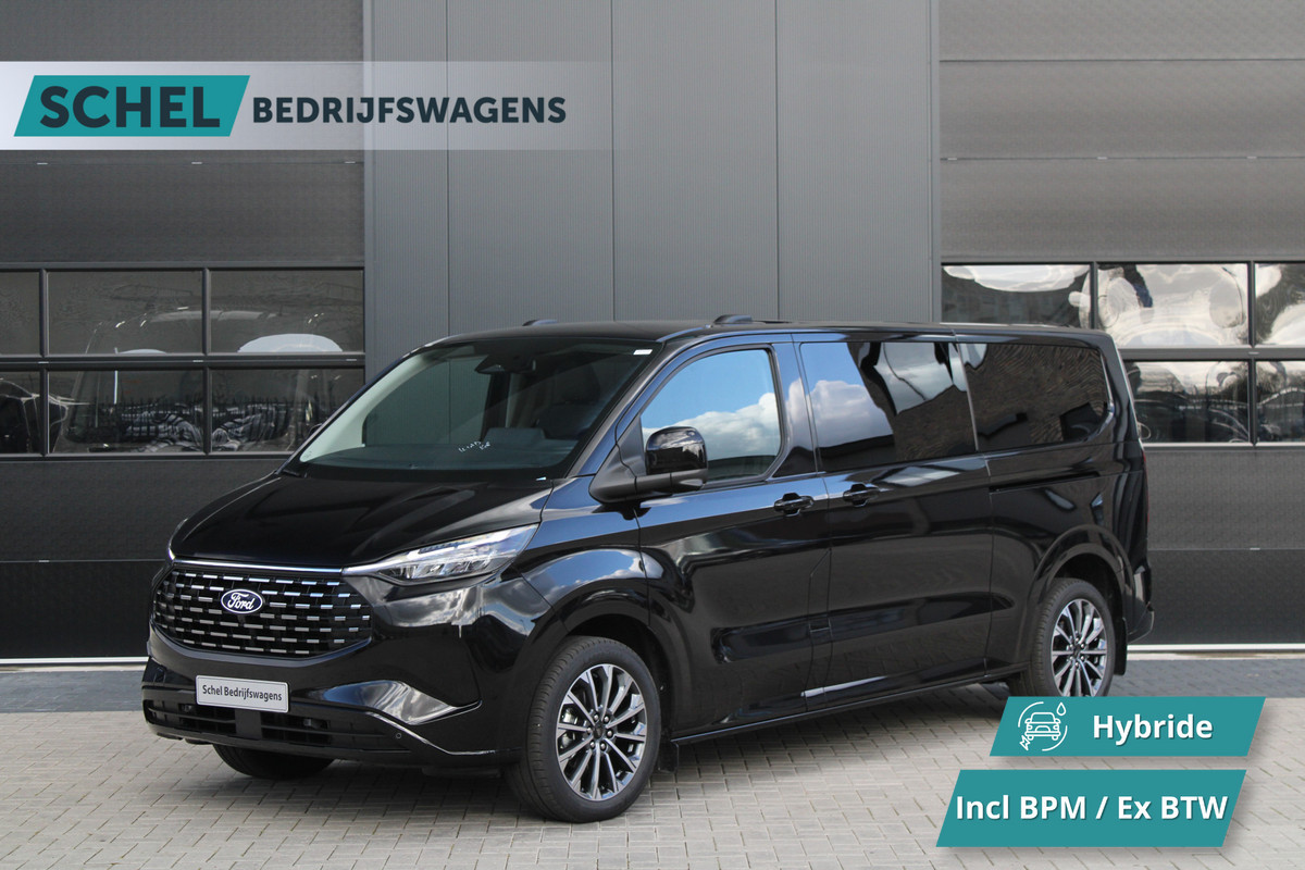 Ford Tourneo Custom 340 2.5 PHEV L2H1 Titanium X 232pk | ACC | Pano | B&O | Elek. schuifdeuren | 360 camera | Elek-Trekhaak | Prijs excl. BTW