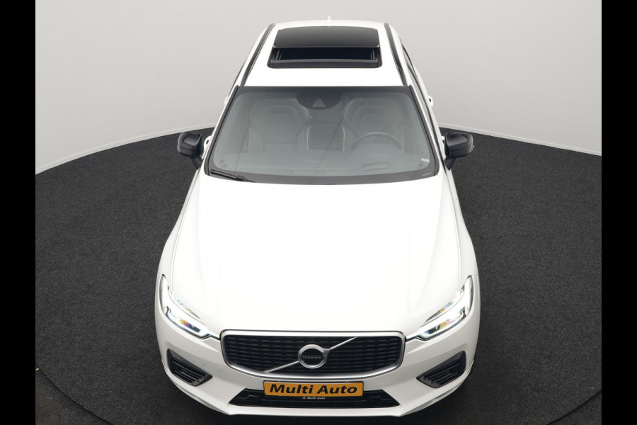 Volvo XC60 Recharge T8 AWD R-Design PHEV 391pk Dealer O.H. | Panodak | Luchtvering | Head Up | Camera | Harman & Kardon | Sportstoelen Memory & Verwarmd | 21"L.M | Apple Carplay | Keyless | Blis | Virtual | Navigatie | DAB | Plug In Hybrid