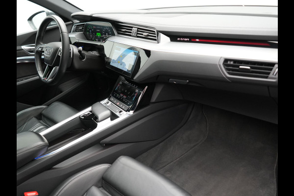 Audi e-tron 50 Quattro 2x S Line 313pk 71 kWh Dealer O.H INCL BTW | Luchtvering | Panodak | Head Up | Adaptive Cruise | Sfeerverlichting | Lederen Sportstoelen Verwarmd | Keyless | Navigatie | 20"L.M | DAB | Virtual |