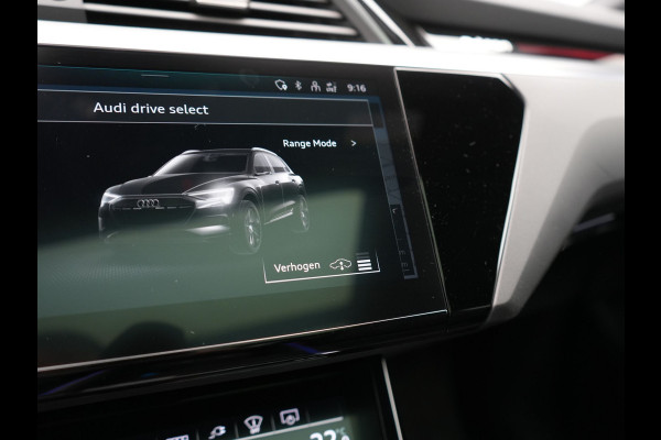 Audi e-tron 50 Quattro 2x S Line 313pk 71 kWh Dealer O.H INCL BTW | Luchtvering | Panodak | Head Up | Adaptive Cruise | Sfeerverlichting | Lederen Sportstoelen Verwarmd | Keyless | Navigatie | 20"L.M | DAB | Virtual |