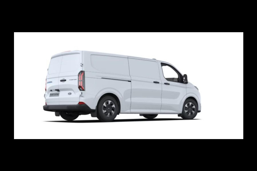 Ford E-Transit Cust. 340 L2H1 Trend 71 kWh 136pk | Bekleding zijwand en achterdeuren (volledig) | Laadvloer bescherming | 8-weg verstelbare en verwarmbare bestuurdersstoel met armsteun (i.c.m. bijrijdersbank) | Trekhaakvoorbereiding | Allweather banden | AGM accu | Laadkabel 10 | LED laadruimteverlichting (5 spots) | Vehicle Integration System