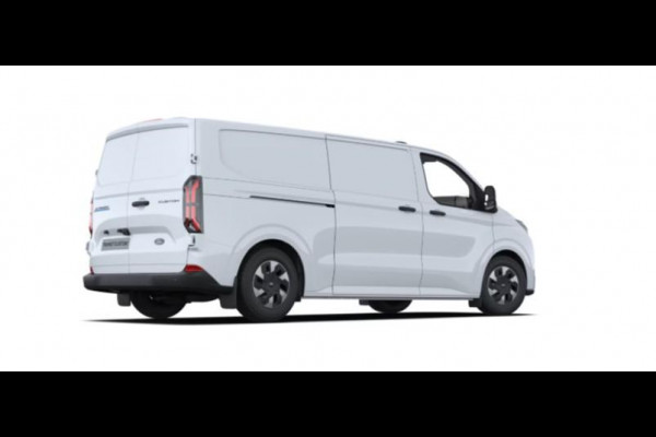 Ford E-Transit Cust. 340 L2H1 Trend 71 kWh 136pk | Bekleding zijwand en achterdeuren (volledig) | Laadvloer bescherming | 8-weg verstelbare en verwarmbare bestuurdersstoel met armsteun (i.c.m. bijrijdersbank) | Trekhaakvoorbereiding | Allweather banden | AGM accu | Laadkabel 10 | LED laadruimteverlichting (5 spots) | Vehicle Integration System