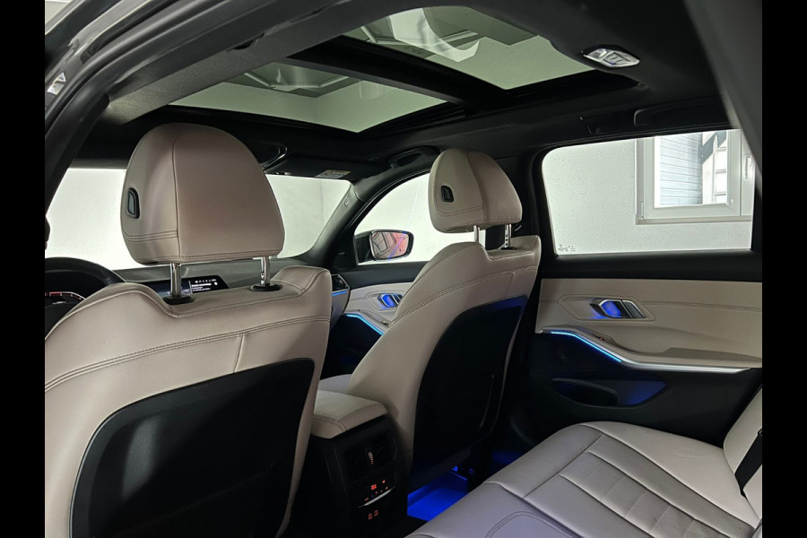 BMW 3 Serie Touring 330i xDrive M-SPORT ** LED, BEIGE LEDER, PANORAMA, NAVI+, ACC, 19-INCH LMV ** 1e EIG - slechts 55.887km. ** ** INFORMEER OOK NAAR ONZE AANTREKKELIJKE FINANCIAL-LEASE TARIEVEN **