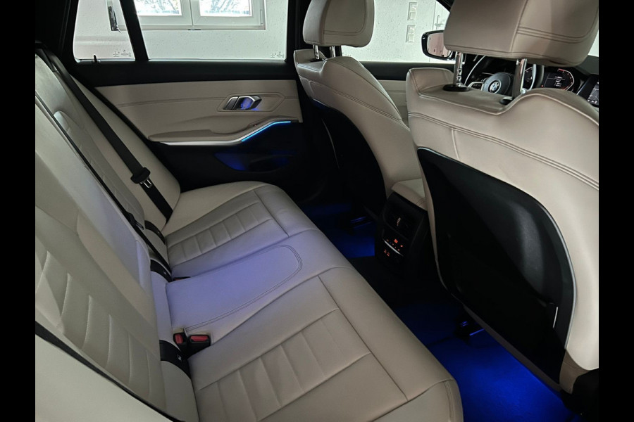 BMW 3 Serie Touring 330i xDrive M-SPORT ** LED, BEIGE LEDER, PANORAMA, NAVI+, ACC, 19-INCH LMV ** 1e EIG - slechts 55.887km. ** ** INFORMEER OOK NAAR ONZE AANTREKKELIJKE FINANCIAL-LEASE TARIEVEN **