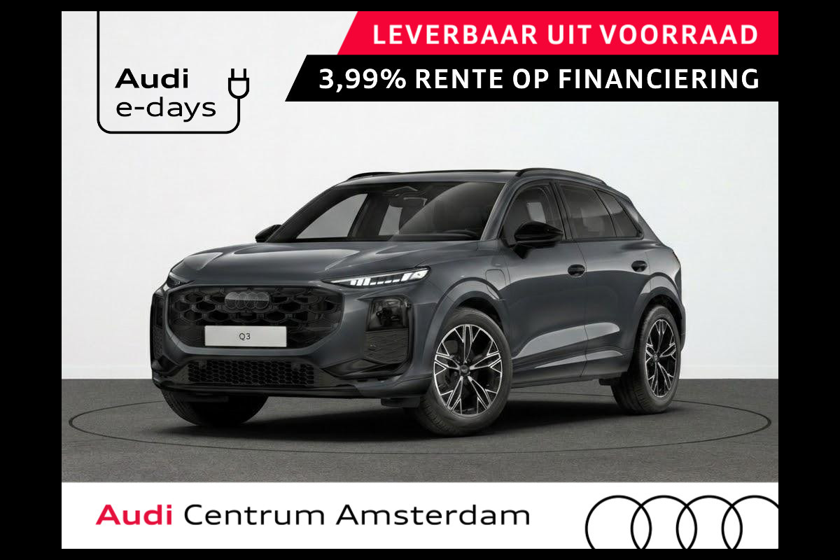 Audi Q3 S edition e-hybrid 272 pk | Panorama-glasdak | Optiekpakket zwart-glanzend | Sportstoelen zwart leder | Techniekpakket plus |