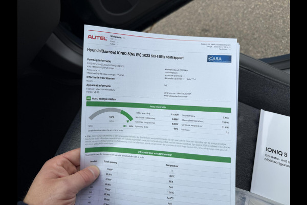 Hyundai IONIQ 5 Connect 77.4 kWh SOH 99%| WARMTEPOMP| HYUNDAI GARANTIE T/M 07-2028| ACHTERBANK VERWARMD| AFNEEMBARE TREKHAAK| ELEK. STOELEN| ADAPTIVE CRUISE CONTROL| DEALER ONDERHOUDEN| STOEL + STUURVERWARMING
