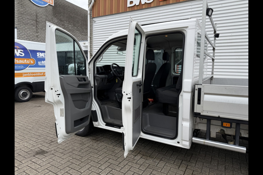 Volkswagen Crafter 35 2.0 TDI 177pk L3 EL DC 6 persoons Comfortline / RWD achterwielaandrijving / euro 6 / lease vanaf € / trekhaak 3500kg / camera / bpm vrij / vaste prijs rijklaar € 23.950 ex btw
