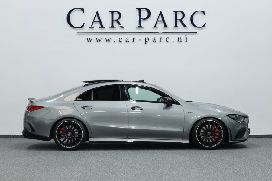 Mercedes-Benz CLA-Klasse AMG 35 4MATIC 360+PK MULTIBEAM/SFEER/VIRTUAL/PANO/HALF LEER+S.VERWARMING+MEMORY/360/ACC/12 MDN GARANTIE!
