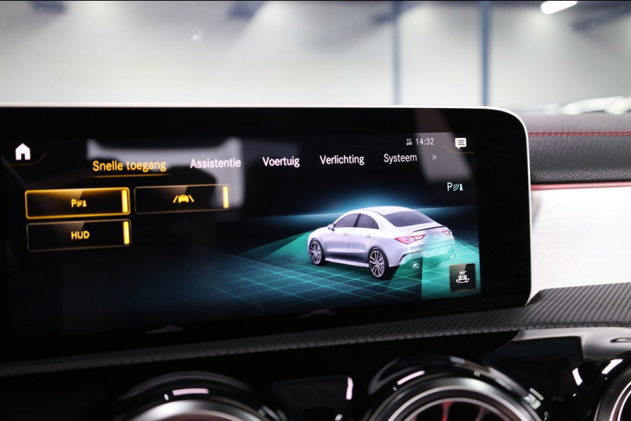 Mercedes-Benz CLA-Klasse AMG 35 4MATIC 360+PK MULTIBEAM/SFEER/VIRTUAL/PANO/HALF LEER+S.VERWARMING+MEMORY/360/ACC/12 MDN GARANTIE!
