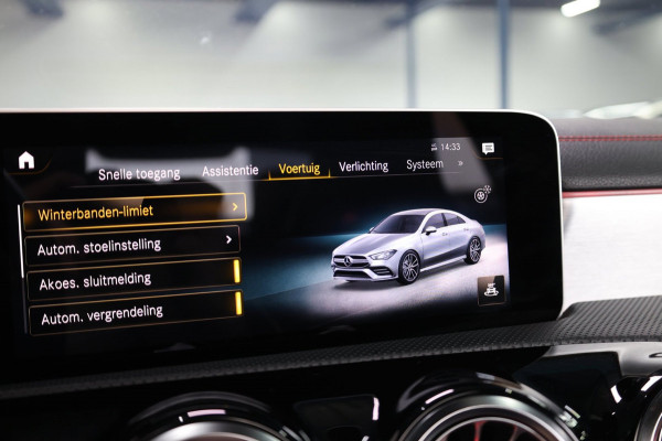 Mercedes-Benz CLA-Klasse AMG 35 4MATIC 360+PK MULTIBEAM/SFEER/VIRTUAL/PANO/HALF LEER+S.VERWARMING+MEMORY/360/ACC/12 MDN GARANTIE!