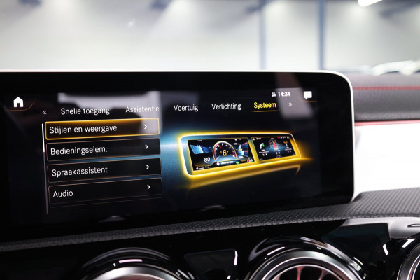 Mercedes-Benz CLA-Klasse AMG 35 4MATIC 360+PK MULTIBEAM/SFEER/VIRTUAL/PANO/HALF LEER+S.VERWARMING+MEMORY/360/ACC/12 MDN GARANTIE!