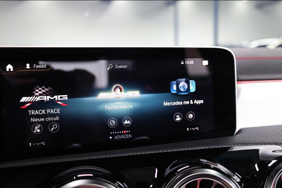 Mercedes-Benz CLA-Klasse AMG 35 4MATIC 360+PK MULTIBEAM/SFEER/VIRTUAL/PANO/HALF LEER+S.VERWARMING+MEMORY/360/ACC/12 MDN GARANTIE!