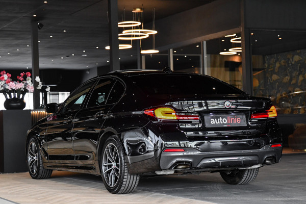 BMW 5 Serie 520e M-Sport, [SoH 90%], Shadow Line, Laser, Memory, HUD, Camera, Carplay, Ambient,