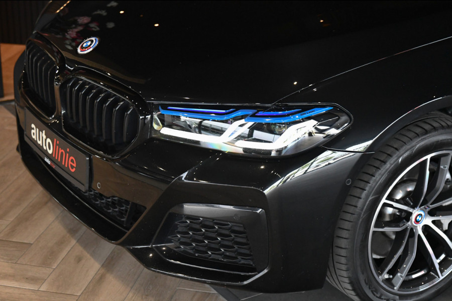 BMW 5 Serie 520e M-Sport, [SoH 90%], Shadow Line, Laser, Memory, HUD, Camera, Carplay, Ambient,