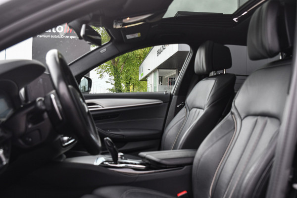 BMW 5 Serie 520e M-Sport, [SoH 90%], Shadow Line, Laser, Memory, HUD, Camera, Carplay, Ambient,