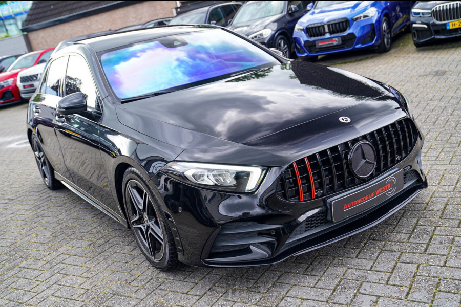 Mercedes-Benz A-Klasse 200 AMG / A35 Look | Panorama | Luxe Leder | Stoelverwarming | Sfeerverlichting | 360 cam | Cruise control