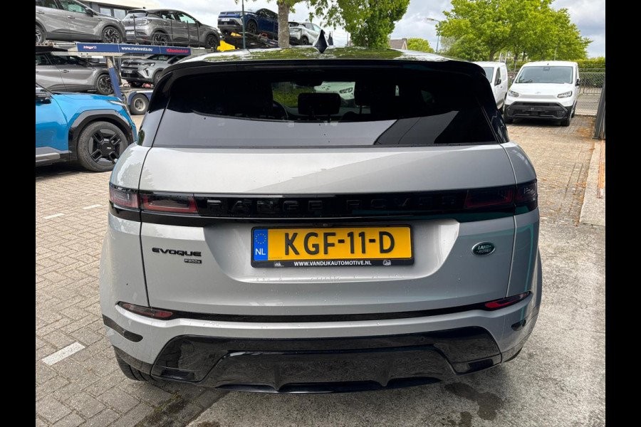Land Rover Range Rover Evoque 1.5 P300e AWD R-Dynamic SE Panoramadak Lederen bekleding R Dynamic Exterior + Black Pack 20” lichtmetalen velgen