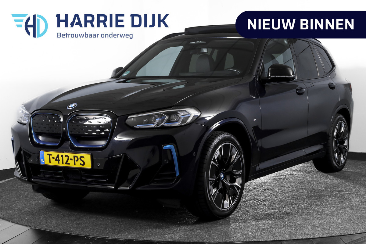 BMW iX3 High Executive M Sport 80 kWh | S/K-Panodak | Laser | Harman/Kardon | Dig. Cockpit | Adapt. Cruise | Stoelverw. | 360 camera | NAV+App. Connect | ECC | LM 20" |