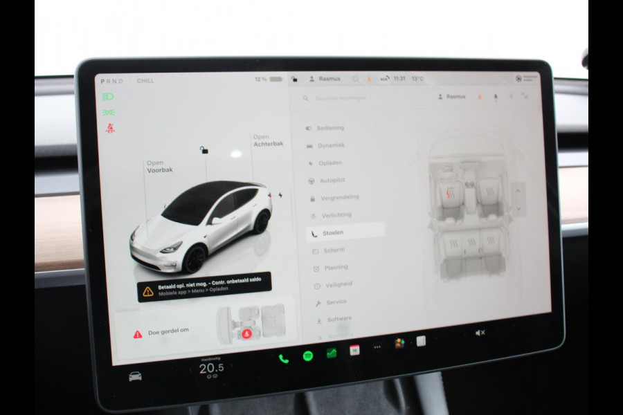 Tesla Model Y Performance Long Range AWD 75 kWh Climate control Adaptieve cruise control Achteruitrijcamera Panoramadak Keyless Stuurverwarming Stoelverwarming LED Navigatie Parkeersensoren Trekhaak