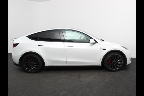 Tesla Model Y Performance Long Range AWD 75 kWh Climate control Adaptieve cruise control Achteruitrijcamera Panoramadak Keyless Stuurverwarming Stoelverwarming LED Navigatie Parkeersensoren Trekhaak