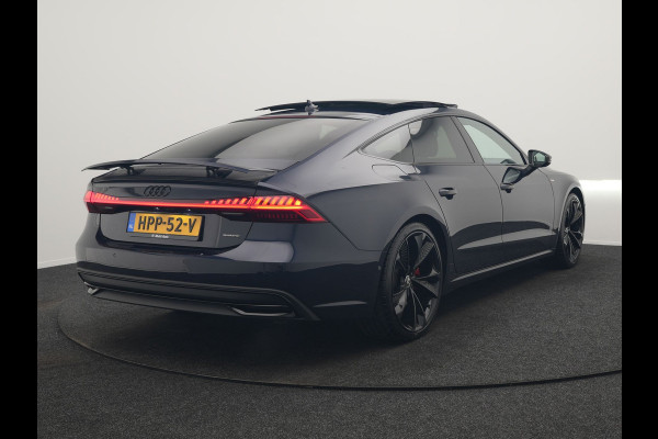 Audi A7 Sportback 50 TFSI e Quattro 2x S Line PHEV 299pk | Trekhaak Af Fabriek | Panodak | Head Up | Adaptive Cruise | Bang & Olufsen | 360 Camera | Alcantara Sportstoelen Memory & Verwarmd | Matrix LED | Stuur Verwarmd | Sfeerverlichting | Keyless | Plug In Hybrid |