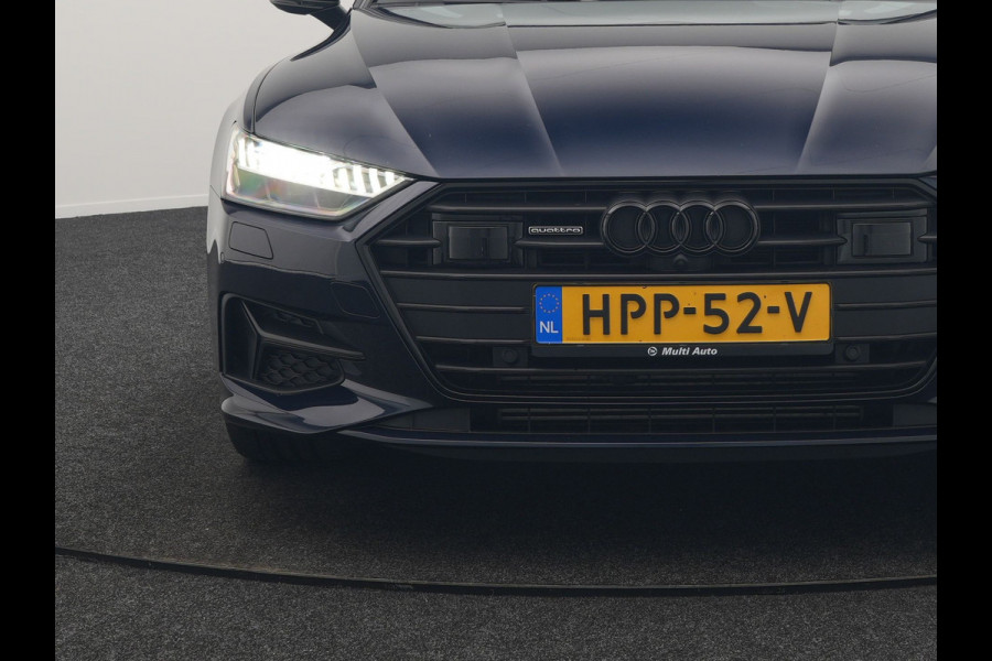 Audi A7 Sportback 50 TFSI e Quattro 2x S Line PHEV 299pk | Trekhaak Af Fabriek | Panodak | Head Up | Adaptive Cruise | Bang & Olufsen | 360 Camera | Alcantara Sportstoelen Memory & Verwarmd | Matrix LED | Stuur Verwarmd | Sfeerverlichting | Keyless | Plug In Hybrid |
