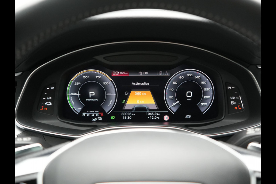 Audi A7 Sportback 50 TFSI e Quattro 2x S Line PHEV 299pk | Trekhaak Af Fabriek | Panodak | Head Up | Adaptive Cruise | Bang & Olufsen | 360 Camera | Alcantara Sportstoelen Memory & Verwarmd | Matrix LED | Stuur Verwarmd | Sfeerverlichting | Keyless | Plug In Hybrid |