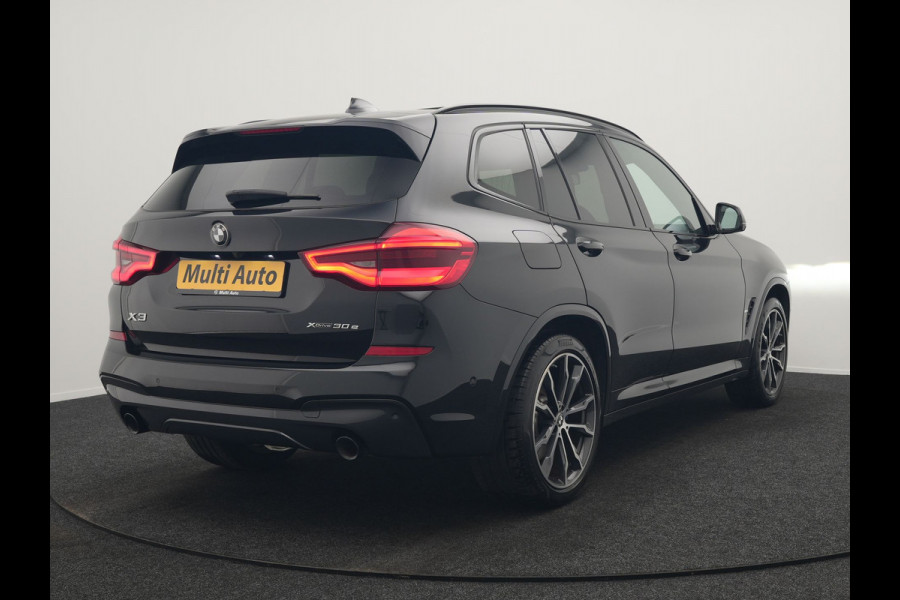 BMW X3 xDrive30e M Sport PHEV 293pk Dealer O.H. | Trekhaak Af Fabriek | Panodak | Head Up | 360 Camera | Adaptief Onderstel | Lederen Sportstoelen Memory & Verwarmd | Sfeerverlichting | Stuur Verwarmd | Keyless | Blis | Apple Carplay | Plug In Hybrid |