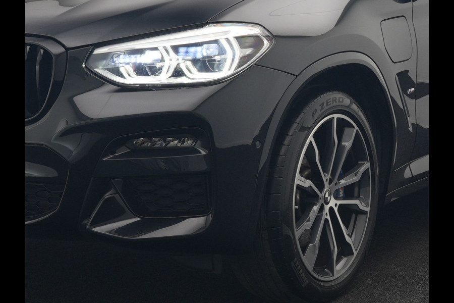 BMW X3 xDrive30e M Sport PHEV 293pk Dealer O.H. | Trekhaak Af Fabriek | Panodak | Head Up | 360 Camera | Adaptief Onderstel | Lederen Sportstoelen Memory & Verwarmd | Sfeerverlichting | Stuur Verwarmd | Keyless | Blis | Apple Carplay | Plug In Hybrid |