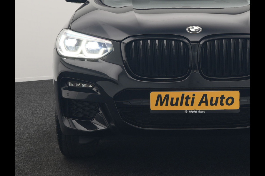 BMW X3 xDrive30e M Sport PHEV 293pk Dealer O.H. | Trekhaak Af Fabriek | Panodak | Head Up | 360 Camera | Adaptief Onderstel | Lederen Sportstoelen Memory & Verwarmd | Sfeerverlichting | Stuur Verwarmd | Keyless | Blis | Apple Carplay | Plug In Hybrid |