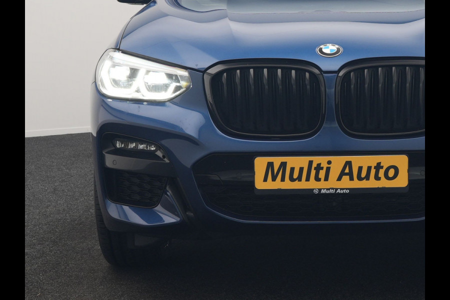 BMW X3 xDrive30e M Sport PHEV 293pk Dealer O.H. | Trekhaak Af Fabriek | Head Up | Camera | Sportstoelen Verwarmd | Harman & Kardon | Keyless | Blis | Apple Carplay | Sfeerverlichting | Cruise Control | 20''L.M. | Navigatie | DAB | Plug In Hybrid |
