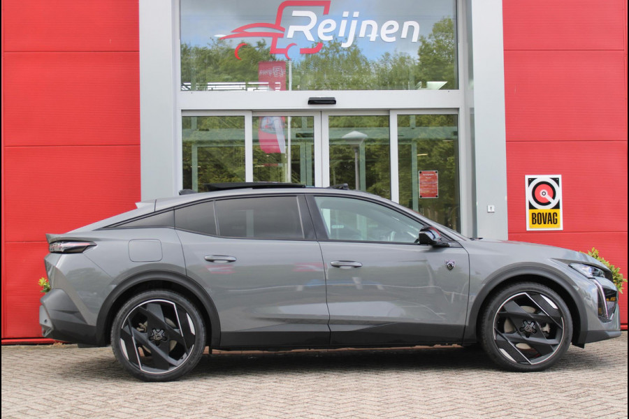 Peugeot 408 1.6 HYbrid 225PK EAT8 GT | PANORAMA SCHUIF/KANTEL DAK | FOCAL PREMIUM AUDIO SYSTEM | STUUR VERWARMING | SFEER VERLICHTING | 20" LICHTMETALEN VELGEN | ELEKTRISCH BEDIENBARE ACHTERKLEP | LED MATRIX KOPLAMPEN | 360° CAMERA | PARKEERSENSOREN VOOR + ACHTER | DRAADLOZE TELEFOONLADER | DRAADLOZE APPLE CARPLAY/ANDROID AUTO | NAVIGATIE | DODEHOEK DETECTIE | ADAPTIVE CRUISE CONTROL |