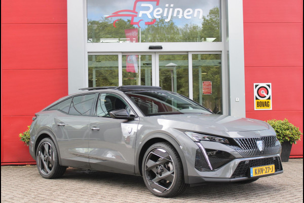 Peugeot 408 1.6 HYbrid 225PK EAT8 GT | PANORAMA SCHUIF/KANTEL DAK | FOCAL PREMIUM AUDIO SYSTEM | STUUR VERWARMING | SFEER VERLICHTING | 20" LICHTMETALEN VELGEN | ELEKTRISCH BEDIENBARE ACHTERKLEP | LED MATRIX KOPLAMPEN | 360° CAMERA | PARKEERSENSOREN VOOR + ACHTER | DRAADLOZE TELEFOONLADER | DRAADLOZE APPLE CARPLAY/ANDROID AUTO | NAVIGATIE | DODEHOEK DETECTIE | ADAPTIVE CRUISE CONTROL |